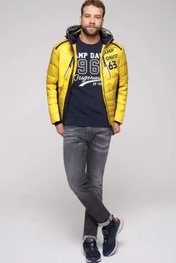 CAMP DAVID & SOCCX Steppjacke im Colour Design mit Logo Artworks yellow sun yellowsun Best