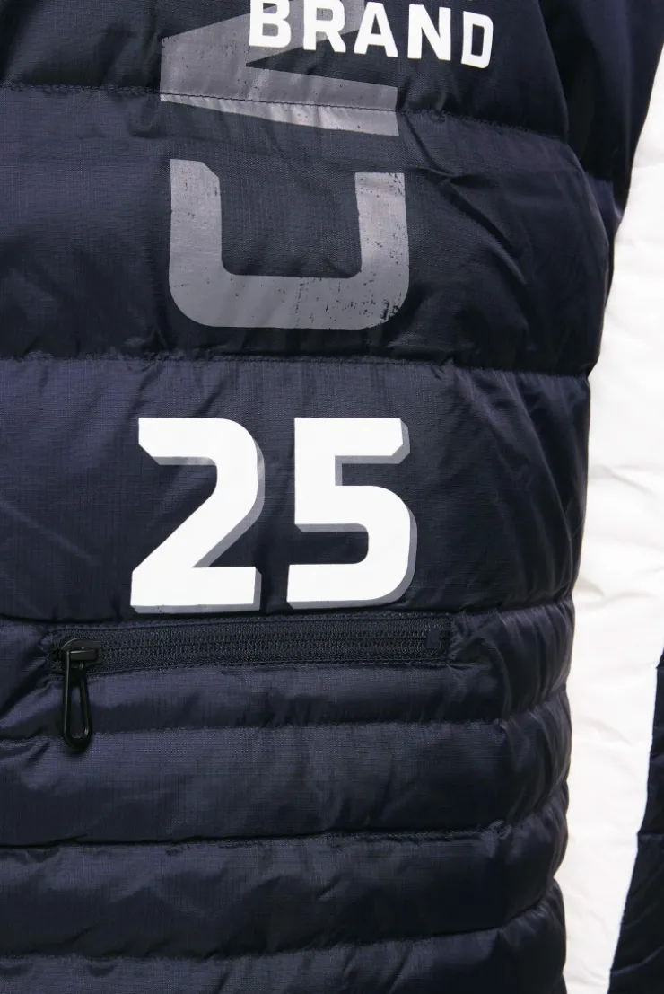 CAMP DAVID & SOCCX Steppjacke im Colour Design mit Logo Artworks deep sea deepsea Flash Sale