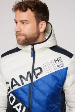 CAMP DAVID & SOCCX Steppjacke mit Colour-Blocking und Rücken-Print kitt Best Sale
