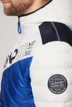 CAMP DAVID & SOCCX Steppjacke mit Colour-Blocking und Rücken-Print kitt Best Sale