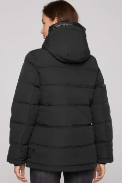 CAMP DAVID & SOCCX Steppjacke mit Kapuzen-Layering black Best Sale