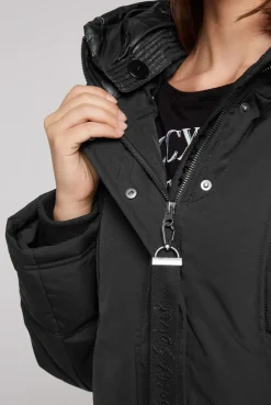 CAMP DAVID & SOCCX Steppjacke mit Kapuzen-Layering black Best Sale
