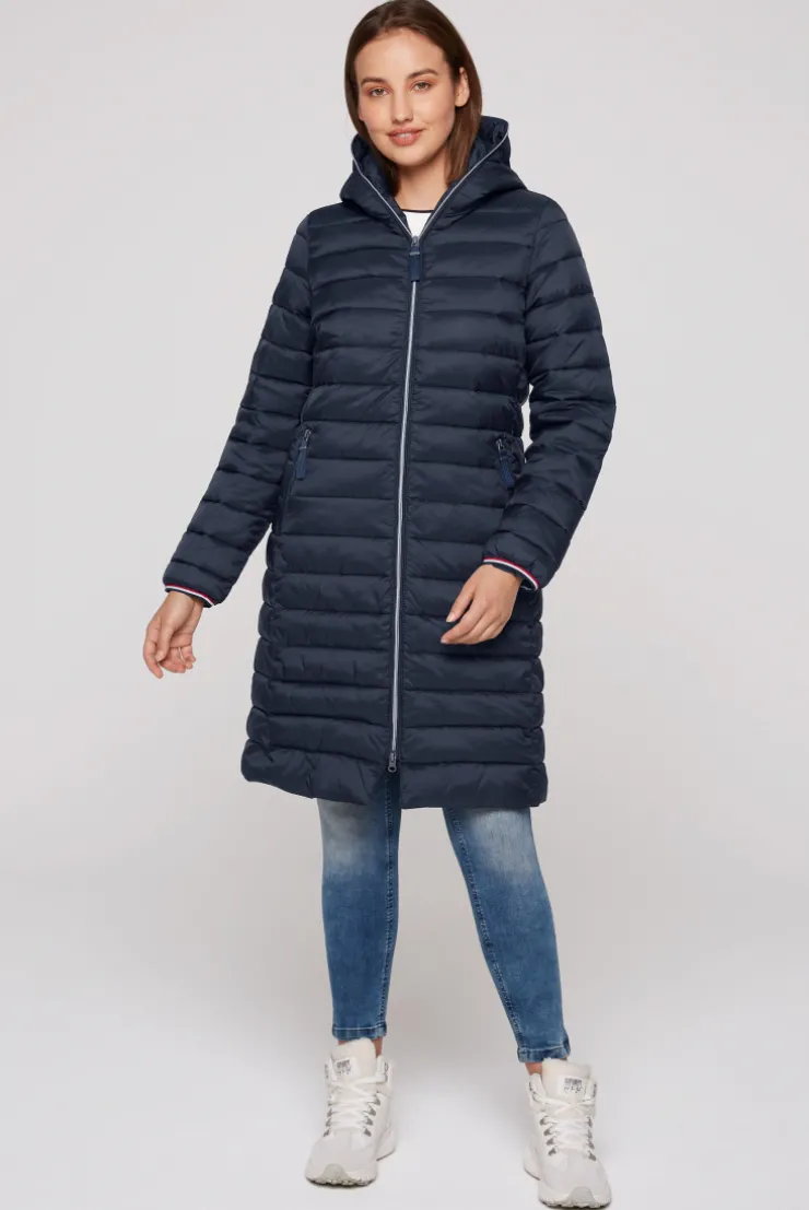 CAMP DAVID & SOCCX Stepp-Parka mit Kapuze und Rücken-Print blue navy bluenavy Clearance