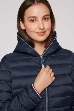 CAMP DAVID & SOCCX Stepp-Parka mit Kapuze und Rücken-Print blue navy bluenavy Clearance