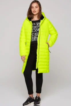 CAMP DAVID & SOCCX Stepp-Parka mit Kapuze und Rücken-Print yellow lime yellowlime Store