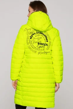 CAMP DAVID & SOCCX Stepp-Parka mit Kapuze und Rücken-Print yellow lime yellowlime Store
