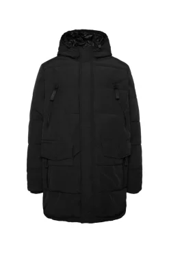 CAMP DAVID & SOCCX Stepp-Parka mit Kapuzen-Layering black Shop