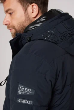 CAMP DAVID & SOCCX Stepp-Parka mit Kapuzen-Layering blue navy bluenavy Shop