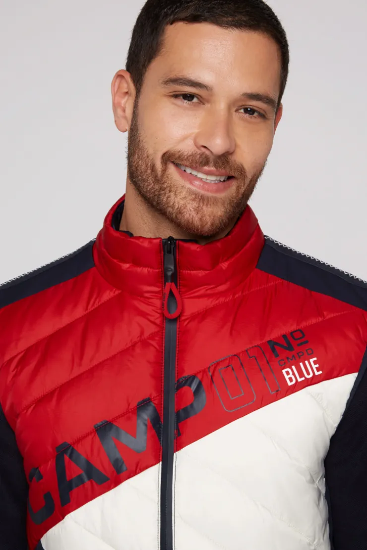 CAMP DAVID & SOCCX Steppweste mit Colour-Blocking flight red flightred Clearance