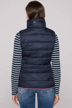CAMP DAVID & SOCCX Steppweste mit Kapuze im Stehkragen blue navy bluenavy Discount
