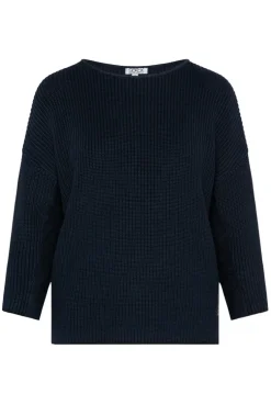 CAMP DAVID & SOCCX Stone Washed Pullover mit Intarsia-Design blue navy bluenavy Store