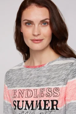 CAMP DAVID & SOCCX Streifenshirt mit U-Boot-Ausschnitt neon pink neonpink Flash Sale
