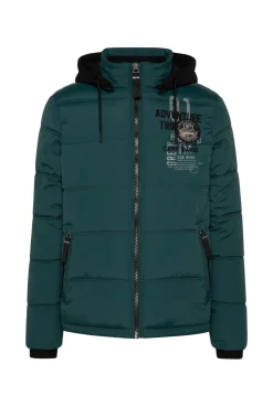 CAMP DAVID & SOCCX Strukturierte Steppjacke mit abtrennbarer Sweatkapuze deep green deepgreen Best