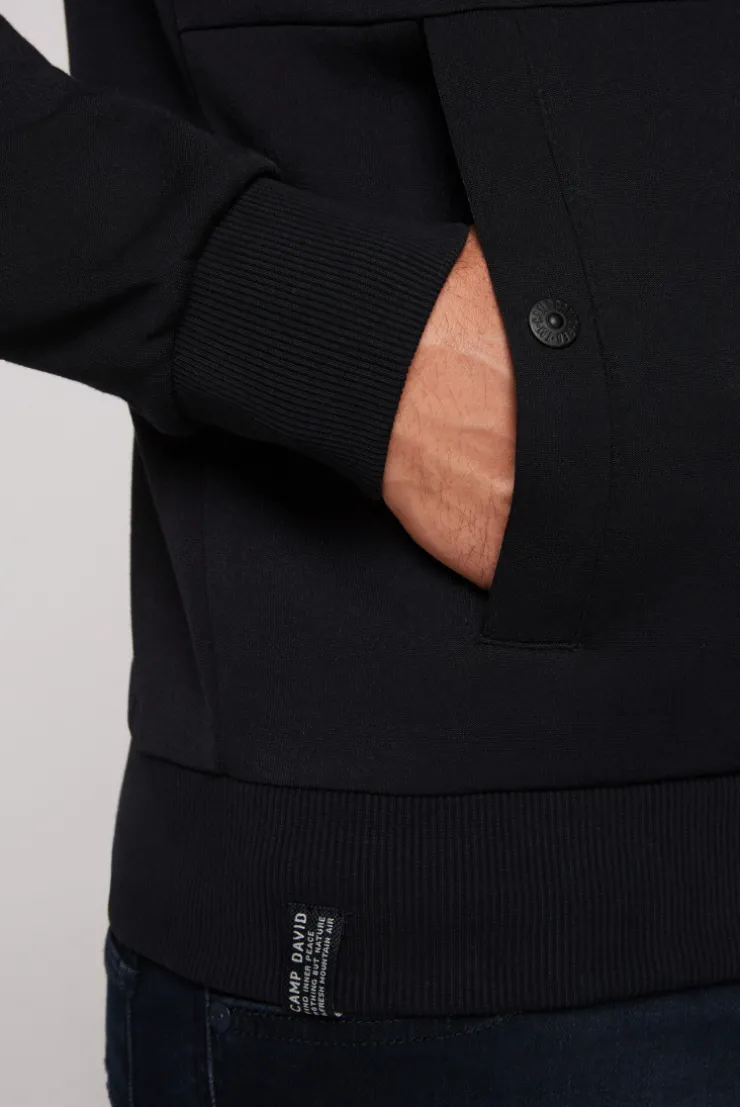 CAMP DAVID & SOCCX Sweatjacke aus Interlock mit Kapuze blue navy bluenavy Store