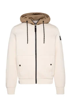 CAMP DAVID & SOCCX Sweatjacke aus Interlock mit Kapuze ecru Fashion