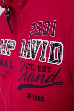 CAMP DAVID & SOCCX Sweatjacke mit Artwork im Retro-Style royal red royalred Best
