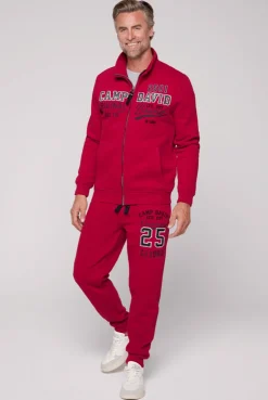 CAMP DAVID & SOCCX Sweatjacke mit Artwork im Retro-Style royal red royalred Cheap