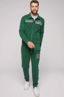 CAMP DAVID & SOCCX Sweatjacke mit Artwork im Retro-Style raw green rawgreen Online