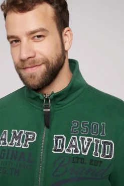 CAMP DAVID & SOCCX Sweatjacke mit Artwork im Retro-Style raw green rawgreen Online