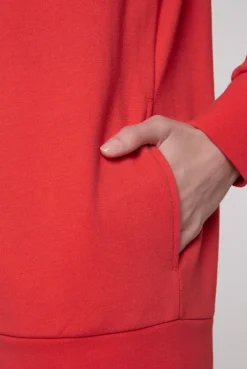 CAMP DAVID & SOCCX Sweatjacke mit hohem Kragen und Rücken-Print red orange redorange Shop