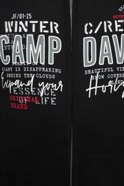 CAMP DAVID & SOCCX Sweatjacke mit Logo Artwork black New