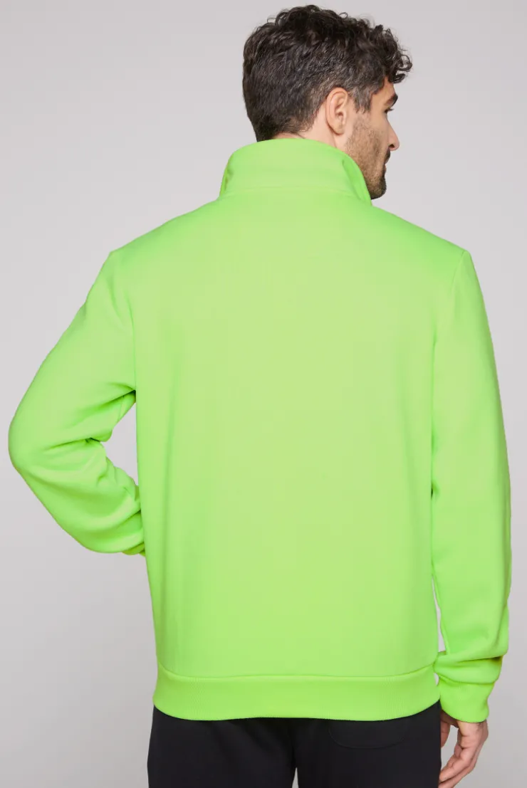CAMP DAVID & SOCCX Sweatjacke mit Logo Artwork neon green neongreen New