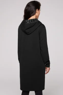 CAMP DAVID & SOCCX Sweatkleid mit Kapuze und Glossy Prints black New