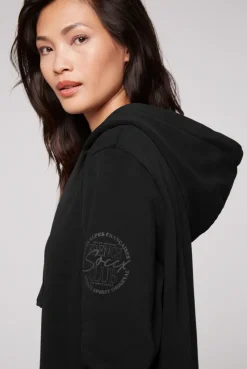 CAMP DAVID & SOCCX Sweatkleid mit Kapuze und Glossy Prints black New