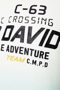CAMP DAVID & SOCCX Sweatshirt Dip Dye mit Puff-Print ivory Cheap