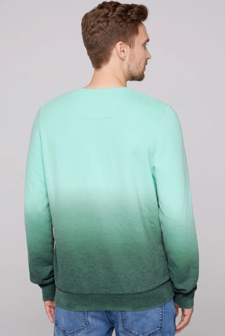 CAMP DAVID & SOCCX Sweatshirt Dip Dye mit Puff-Print flash aqua | 4XL flashaqua Discount