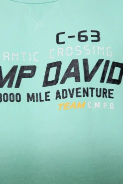CAMP DAVID & SOCCX Sweatshirt Dip Dye mit Puff-Print flash aqua | 4XL flashaqua Discount