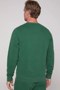 CAMP DAVID & SOCCX Sweatshirt mit Artwork im Retro-Style raw green rawgreen Best Sale