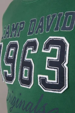 CAMP DAVID & SOCCX Sweatshirt mit Artwork im Retro-Style raw green rawgreen Online