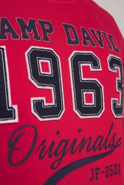 CAMP DAVID & SOCCX Sweatshirt mit Artwork im Retro-Style royal red royalred Fashion