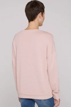 CAMP DAVID & SOCCX Sweatshirt mit Ausbrenner-Effekten und Print rose blush roseblush Fashion