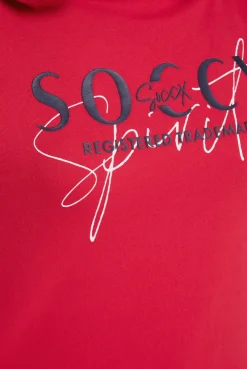 CAMP DAVID & SOCCX Sweatshirt mit hohem Kragen und Logo Print clear red clearred Best