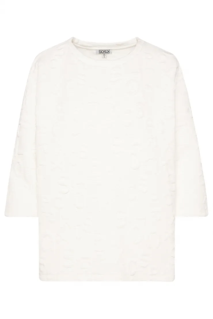 CAMP DAVID & SOCCX Sweatshirt mit Intarsia-Artwork ivory Sale