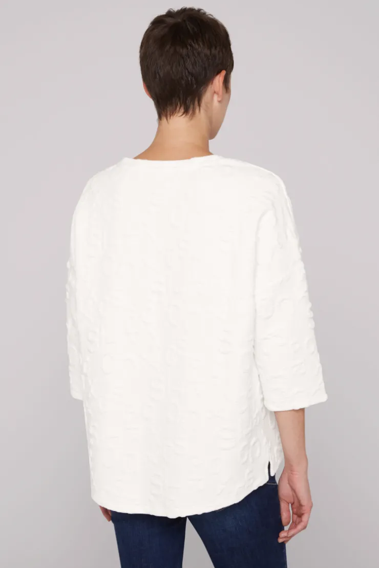 CAMP DAVID & SOCCX Sweatshirt mit Intarsia-Artwork ivory Sale