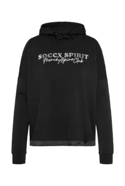 CAMP DAVID & SOCCX Sweatshirt mit Kapuze und Print Artwork black Shop