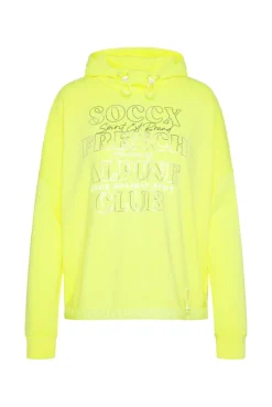 CAMP DAVID & SOCCX Sweatshirt mit Kapuze und Print Artwork yellow lime yellowlime Flash Sale
