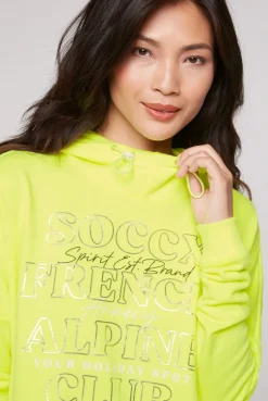 CAMP DAVID & SOCCX Sweatshirt mit Kapuze und Print Artwork yellow lime yellowlime Flash Sale