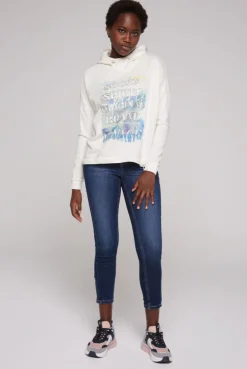CAMP DAVID & SOCCX Sweatshirt mit Kapuze und Print Artwork ivory Best