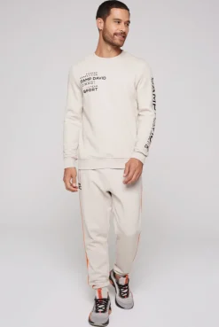 CAMP DAVID & SOCCX Sweatshirt mit Label Prints shell Cheap