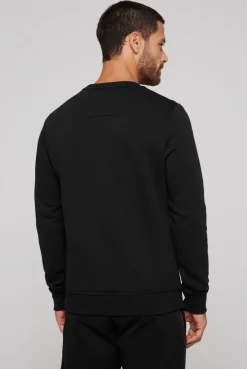 CAMP DAVID & SOCCX Sweatshirt mit Label Prints black Discount