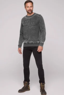 CAMP DAVID & SOCCX Sweatshirt mit Prägedruck black Hot