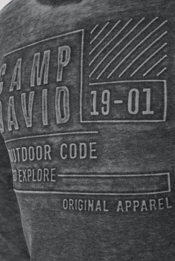 CAMP DAVID & SOCCX Sweatshirt mit Prägedruck black Hot
