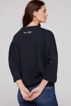 CAMP DAVID & SOCCX Sweatshirt mit 3/4-Ärmeln und Artwork blue navy bluenavy Online
