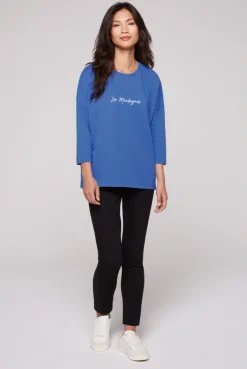 CAMP DAVID & SOCCX Sweatshirt mit tonigen Rubber Prints vividblue Best