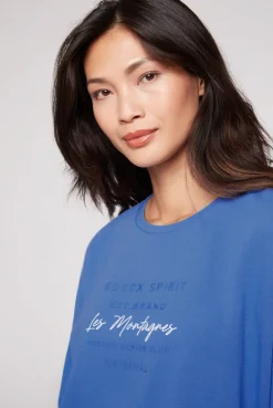 CAMP DAVID & SOCCX Sweatshirt mit tonigen Rubber Prints vividblue Best