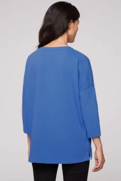 CAMP DAVID & SOCCX Sweatshirt mit tonigen Rubber Prints vividblue Best